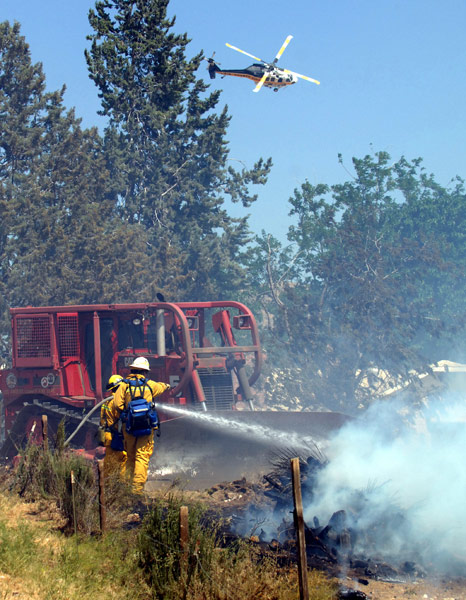 Battling the Fire Horse Rescue May 2009